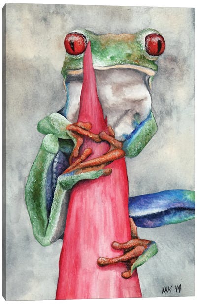 Tree Frog Canvas Art Print - KAK Art & Designs