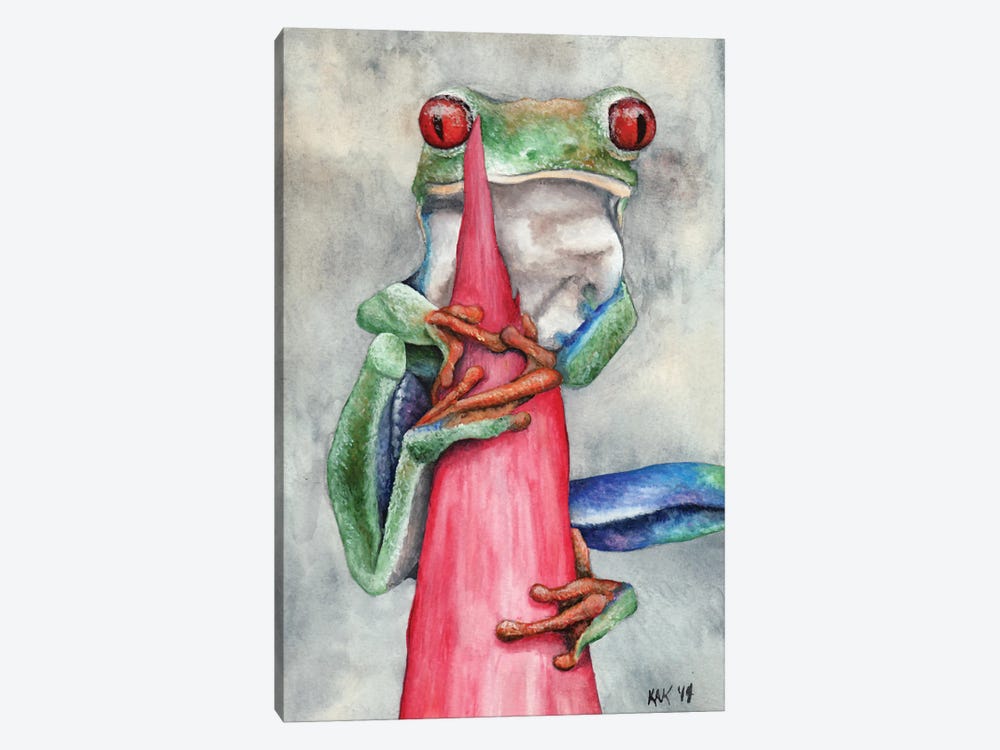 Tree Frog by KAK Art & Designs 1-piece Canvas Print