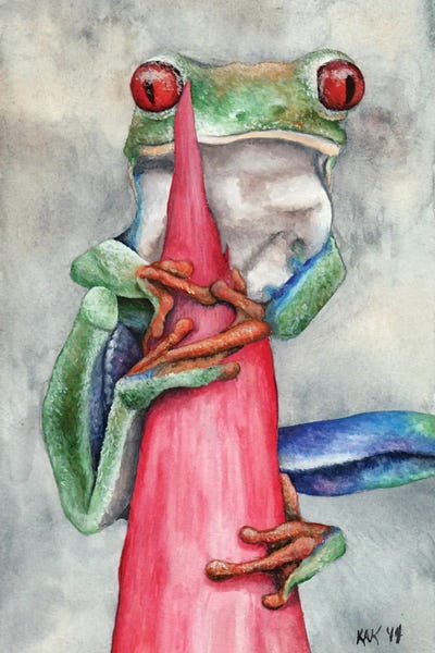 Frogs: Tree Frog by KAK Art & Designs