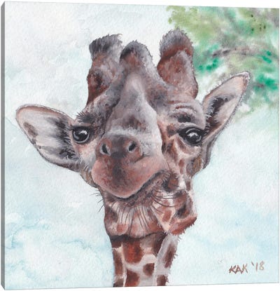 Giraffe Canvas Art Print - KAK Art & Designs
