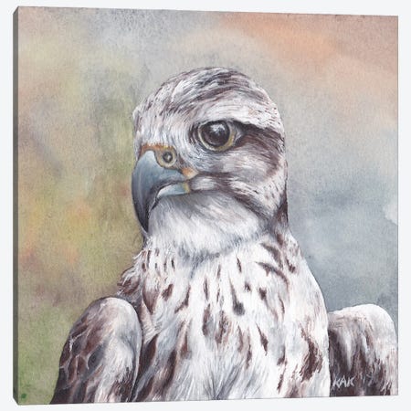 Hawk Canvas Print #KKD56} by KAK Art & Designs Art Print
