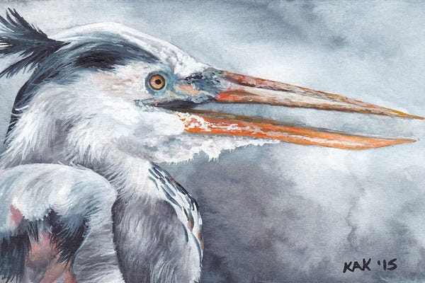 KAK Art & Designs: Heron by KAK Art & Designs