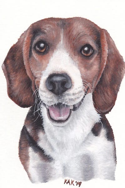 Beagle by KAK Art & Designs framed wall art