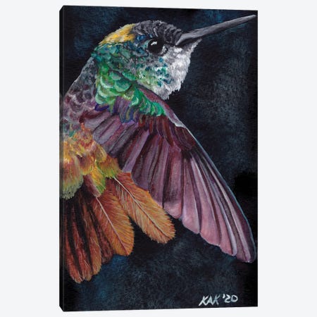 Hummingbird I Canvas Print #KKD60} by KAK Art & Designs Canvas Print