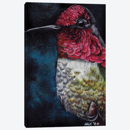 Hummingbird IV Canvas Print #KKD63} by KAK Art & Designs Art Print