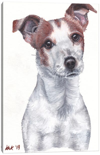 Jack Russell Terrier Canvas Art Print - KAK Art & Designs