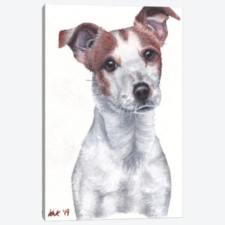 Jack Russell Terrier Canvas Print #KKD64} by KAK Art & Designs Canvas Art