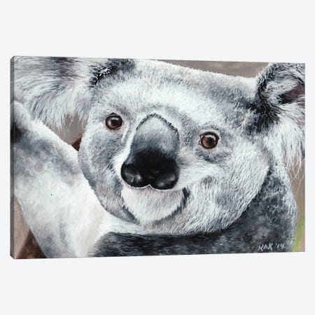 Koala Canvas Print #KKD66} by KAK Art & Designs Canvas Wall Art