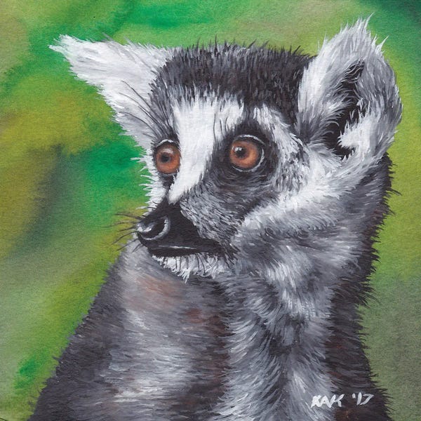 Lemurs: Lemur by KAK Art & Designs