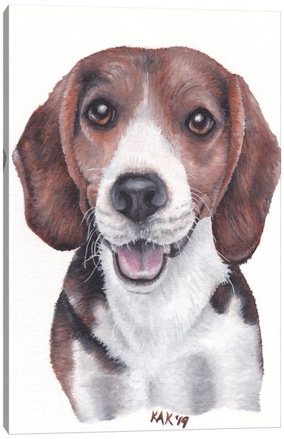 Beagle Canvas Art Print - KAK Art & Designs