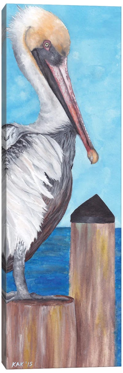 Pelican Canvas Art Print - KAK Art & Designs