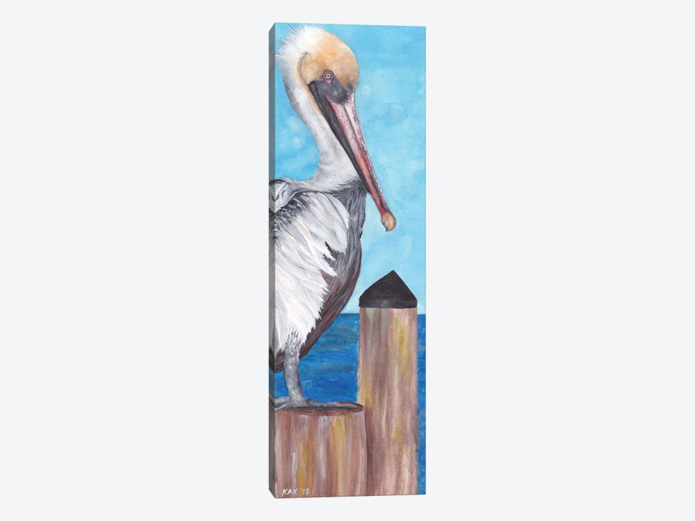 Pelican by KAK Art & Designs 1-piece Canvas Wall Art