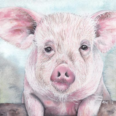 Pig I by KAK Art & Designs gallery poster