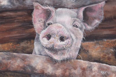 Pig II by KAK Art & Designs gallery poster