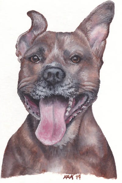 Pit Bulls: Pit Bull by KAK Art & Designs