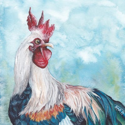 Rooster II Canvas Artwork By KAK Art Designs ICanvas   KKD84