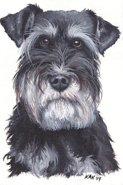 KAK Art & Designs: Schnauzer by KAK Art & Designs
