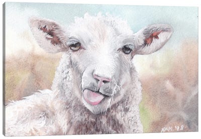 Sheep Canvas Art Print - KAK Art & Designs