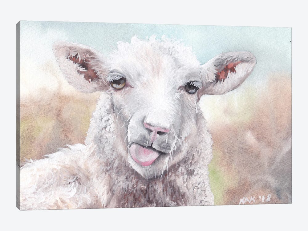Sheep by KAK Art & Designs 1-piece Canvas Print