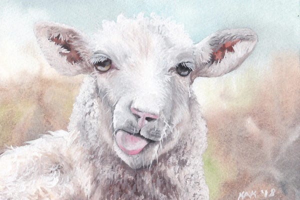 Emotive Animals: Sheep by KAK Art & Designs