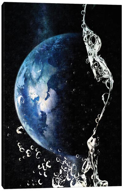 Waterdrop Canvas Art Print - Earth Art