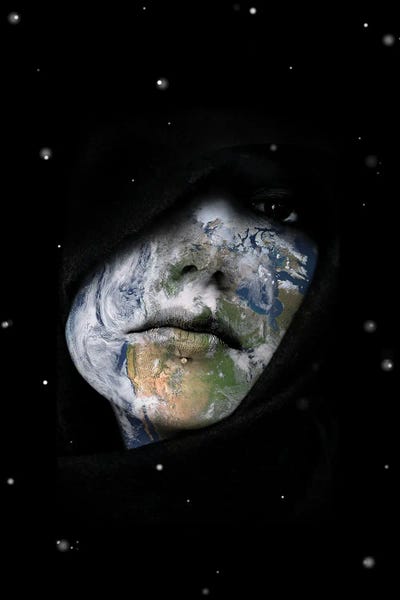 World Is Female by Kiki C Landon framed wall art