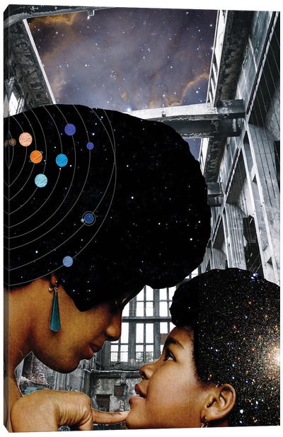 You Are My Universe Canvas Art Print - Black Lives Matter Art
