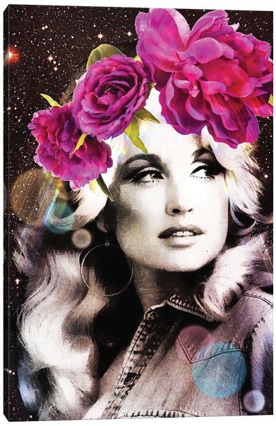 Holy Dolly Canvas Art Print - Dolly Parton