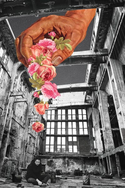 Compassionate by Kiki C Landon framed wall art