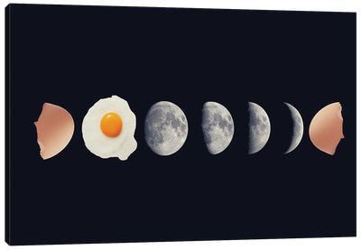 Egg Phase Canvas Art Print - Crescent Moon Art