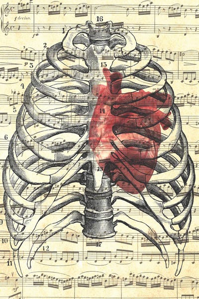 Heart Beat by Kiki C Landon framed wall art