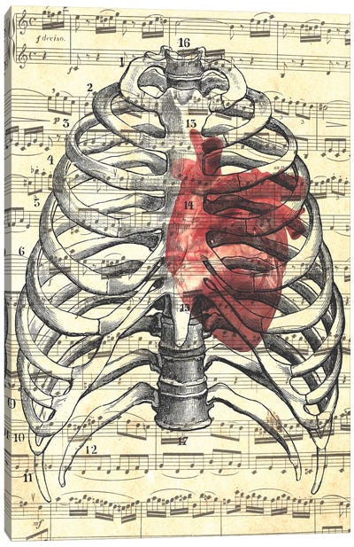 Heart Beat Canvas Art Print - Kiki C. Landon