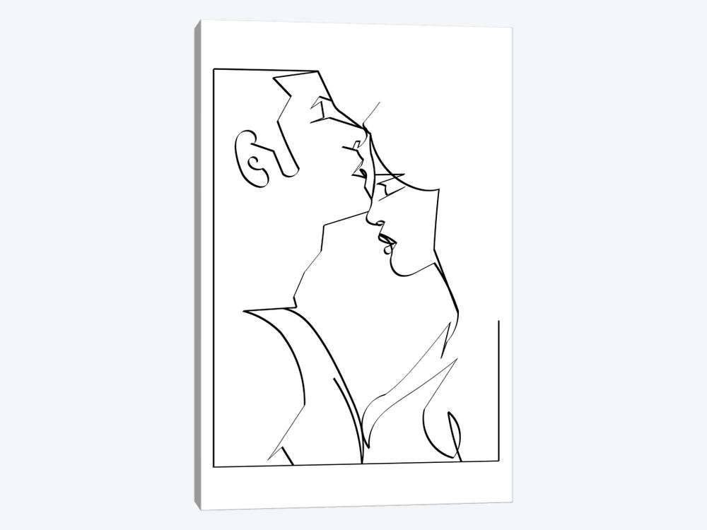 Kiss Her Goodnight by Kiki C Landon 1-piece Canvas Print