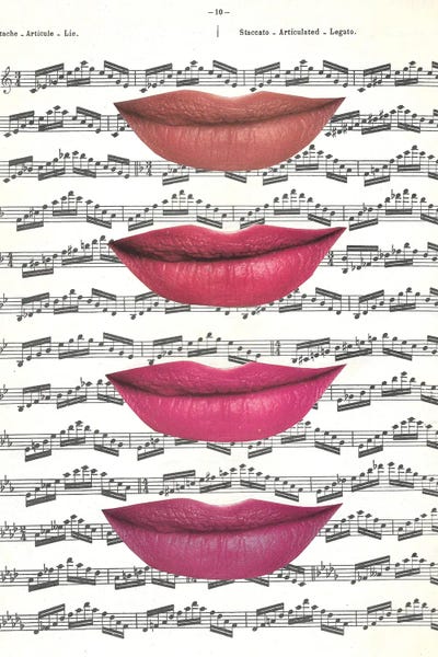 Kiss The Music by Kiki C Landon framed wall art