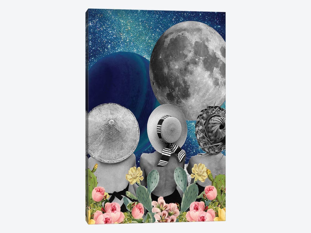 Moon Bathing by Kiki C Landon 1-piece Canvas Print