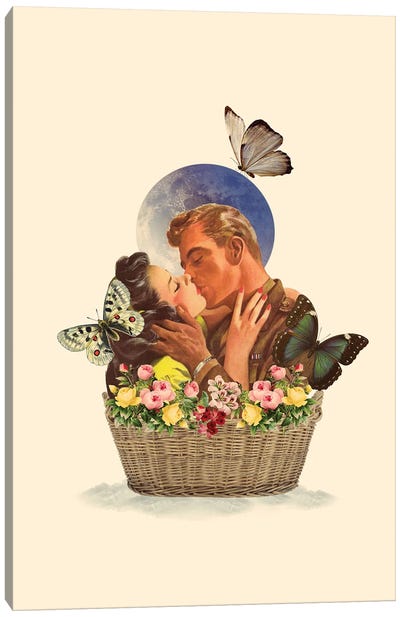 Basket Of Love Canvas Art Print - Kiki C. Landon
