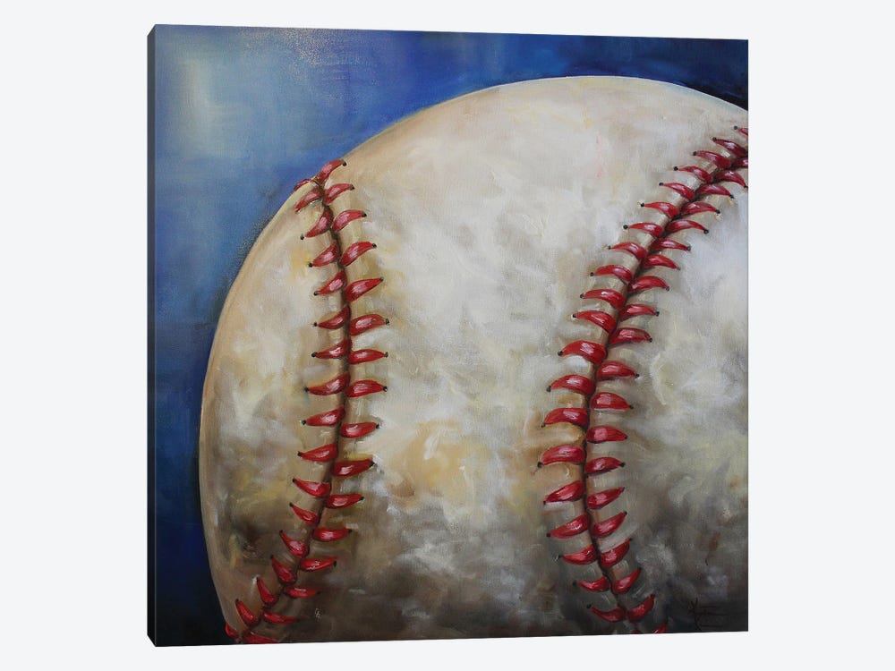 Baseball by Kristine Kainer 1-piece Canvas Artwork
