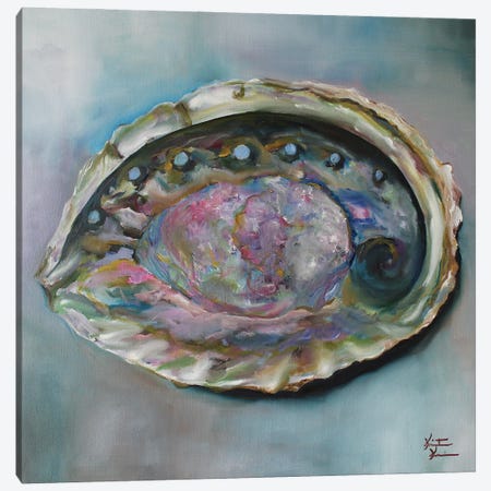 Abalone Shell Canvas Print #KKN12} by Kristine Kainer Canvas Wall Art