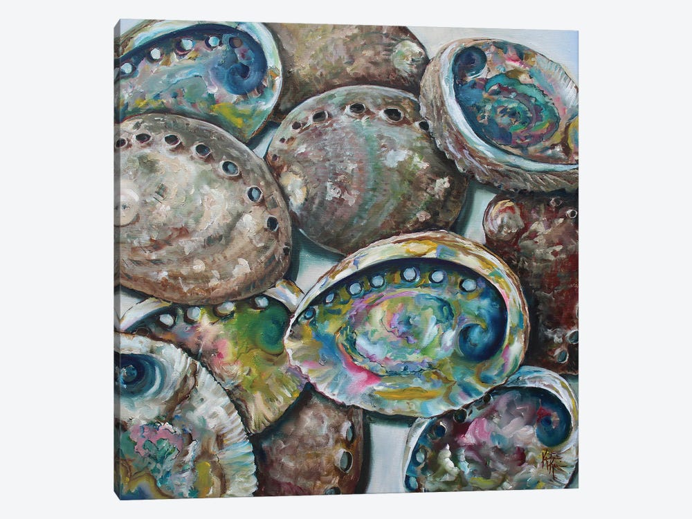Abalone Shells by Kristine Kainer 1-piece Canvas Wall Art
