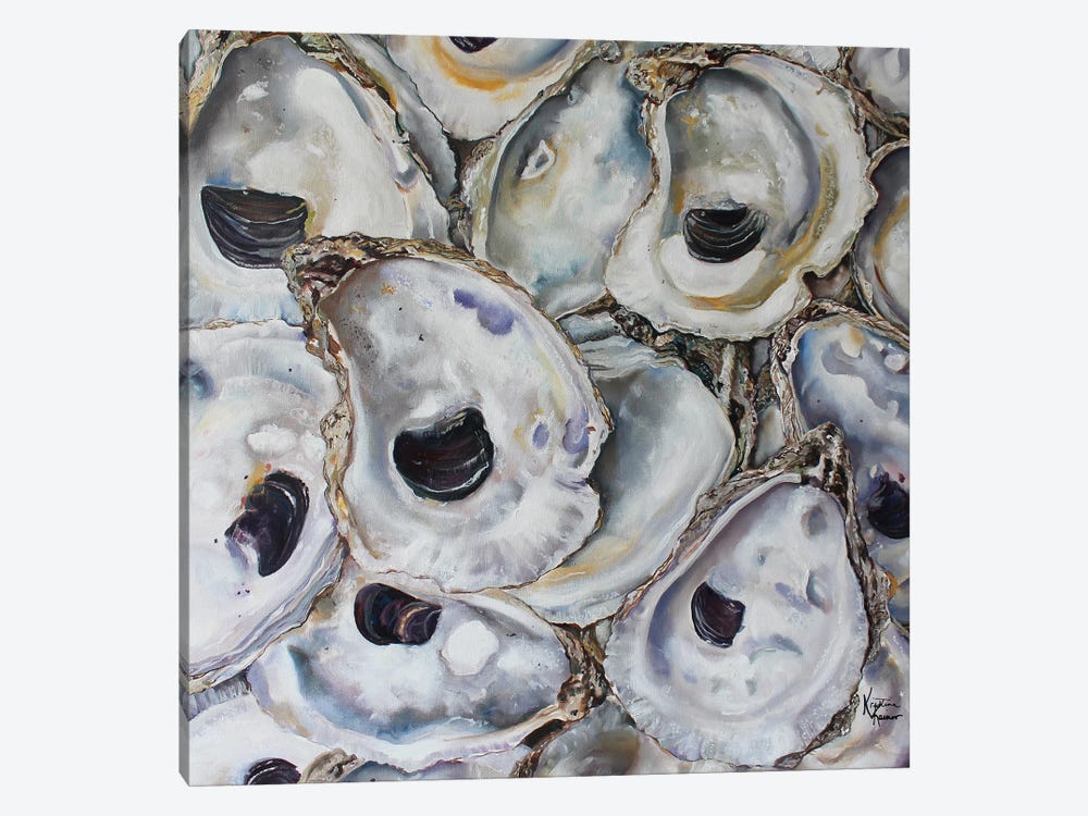 Empty Oyster Shells by Kristine Kainer 1-piece Canvas Art
