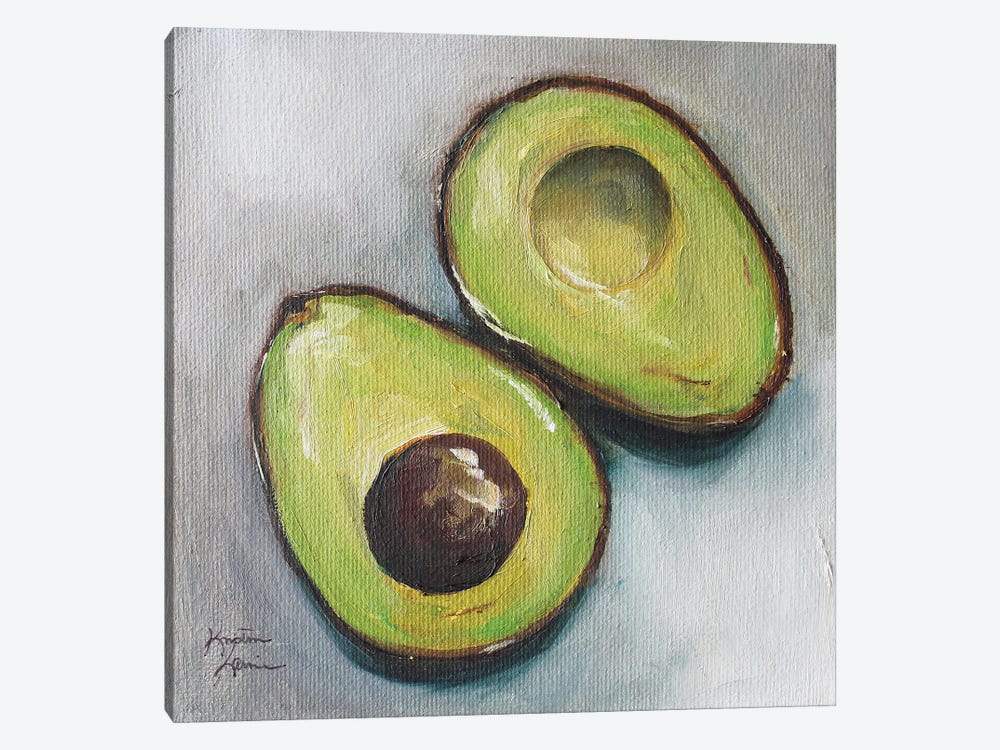 Avocado by Kristine Kainer 1-piece Canvas Print