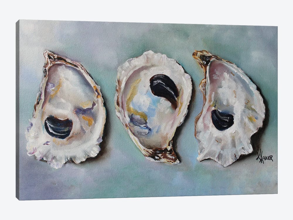 Bay Oyster Shells by Kristine Kainer 1-piece Canvas Artwork