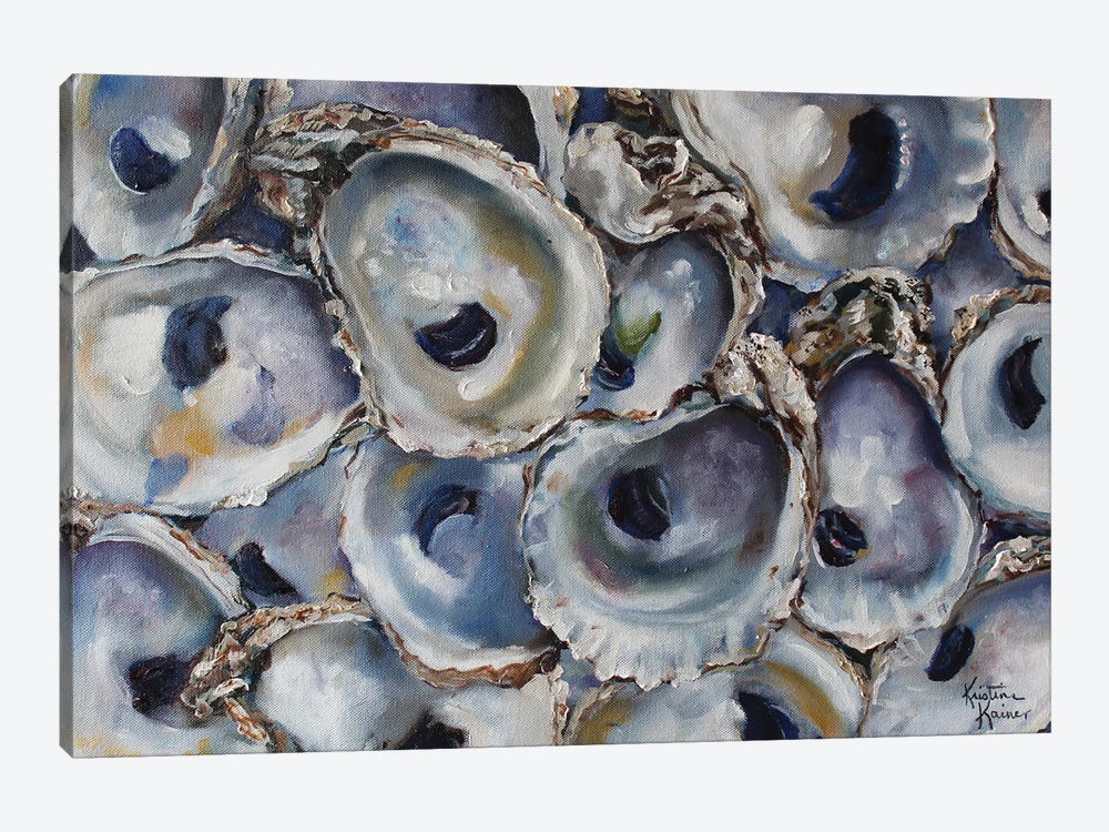 Bay Oysters by Kristine Kainer 1-piece Canvas Art Print