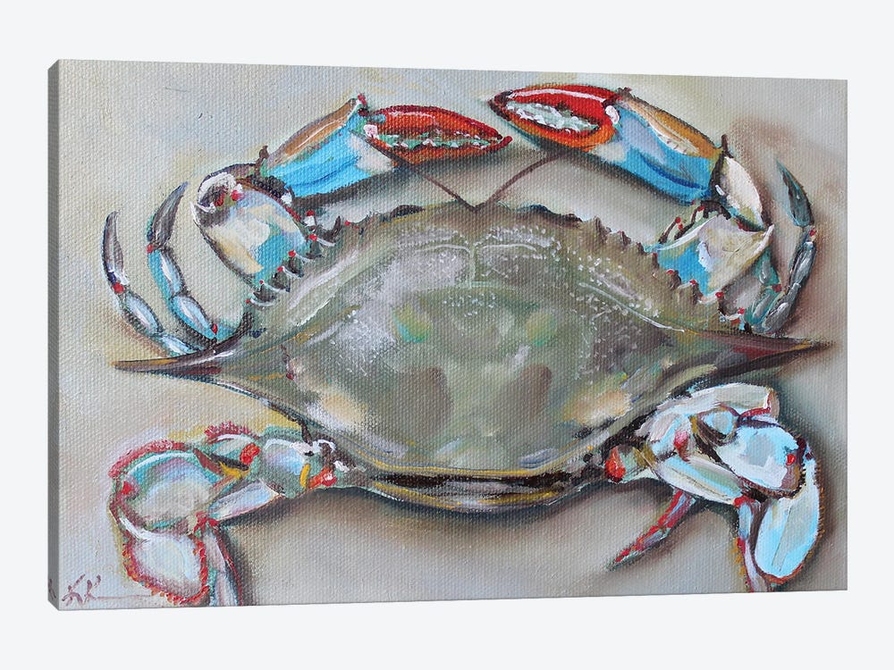Chesapeake Blue Crab by Kristine Kainer 1-piece Canvas Wall Art