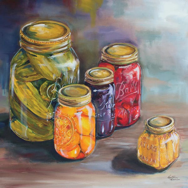 Vegetables: Canning Jars by Kristine Kainer