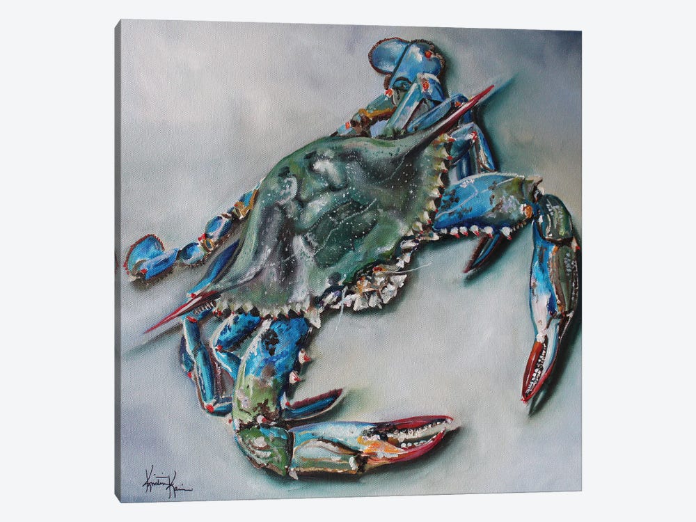 Blue Crab by Kristine Kainer 1-piece Art Print