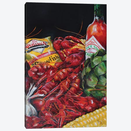 Crawfish Boil Canvas Print #KKN35} by Kristine Kainer Canvas Print