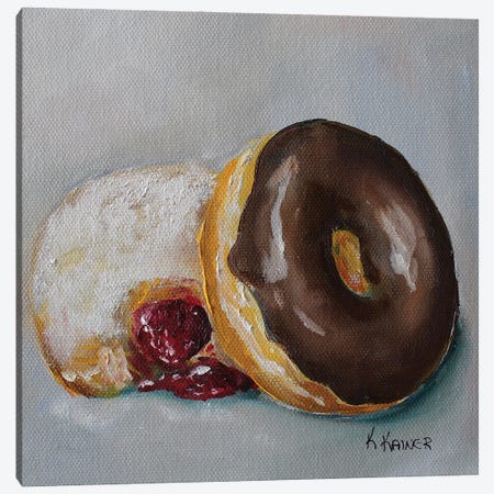 Doughnuts Canvas Print #KKN36} by Kristine Kainer Canvas Art Print