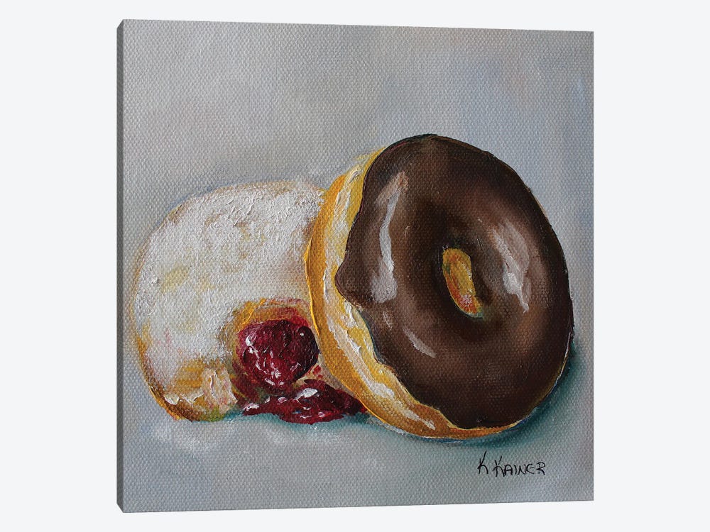 Doughnuts by Kristine Kainer 1-piece Canvas Print