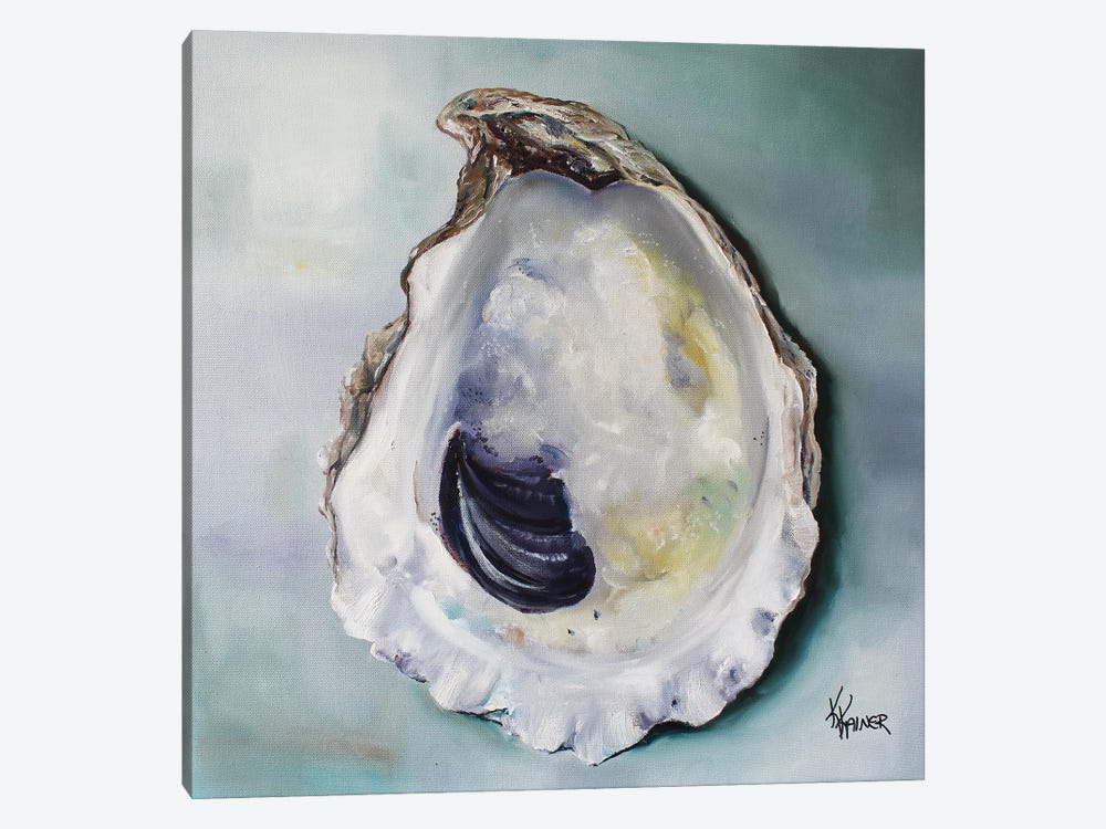 Virginia Oyster Shell by Kristine Kainer 1-piece Canvas Wall Art